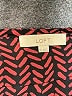 Ann Taylor LOFT 100% Polyester Red Black Short Sleeve Top Size XS - photo 7