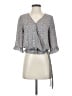 Sienna Sky 100% Polyester Gray 3/4 Sleeve Blouse Size XS - photo 1