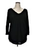 Deletta Black 3/4 Sleeve Top Size XL - photo 1