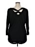 Deletta Black 3/4 Sleeve Top Size XL - photo 2