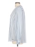 T Tahari Stripes Blue Long Sleeve Blouse Size L - photo 5