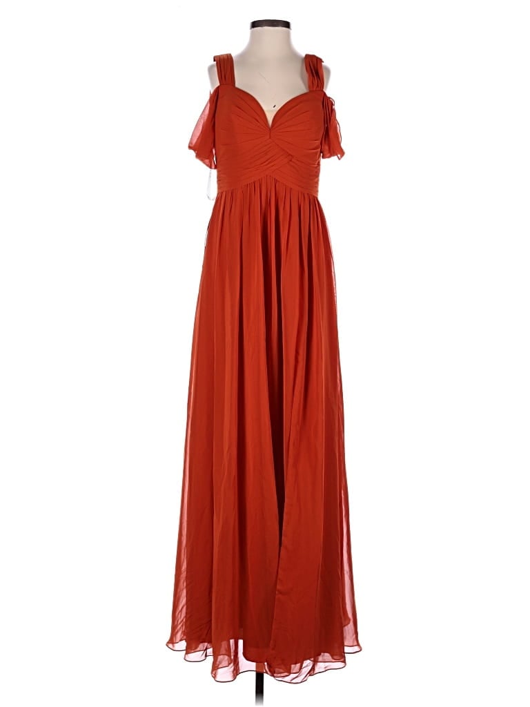 Azazie Casual Dress: Red Dresses - Size 2