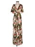 Shore Tropical Brown Casual Dress Size XS - photo 1