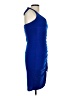 City Studio Solid Blue Cocktail Dress Size L - photo 4