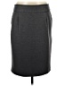 George 100% Polyester Solid Gray Casual Skirt Size 8 - photo 1