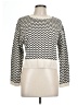 Marled Chevron-herringbone Ivory Pullover Sweater Size L - photo 1