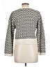 Marled Chevron-herringbone Ivory Pullover Sweater Size L - photo 2
