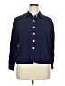 Impressions 100% Rayon Blue 3/4 Sleeve Button-Down Shirt Size 16 - photo 1
