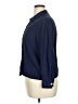 Impressions 100% Rayon Blue 3/4 Sleeve Button-Down Shirt Size 16 - photo 5