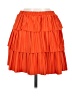 Zara Solid Orange Casual Skirt Size M - photo 2