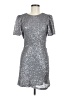 ASTR The Label 100% Polyester Metallic Silver Cocktail Dress Size M - photo 1