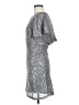 ASTR The Label 100% Polyester Metallic Silver Cocktail Dress Size M - photo 5
