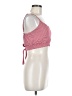 PURPLE SNOW Red Sleeveless Top Size M - photo 4