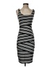 Bailey 44 Stripes Gray Ivory Casual Dress Size S - photo 1