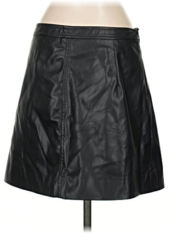 J.Crew Collection Faux Leather Skirt (view 2)