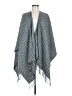 Assorted Brands 100% Acrylic Gray Black Poncho One size - photo 1