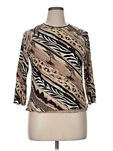 Kathie Lee 3/4 Sleeve Top (view 1)