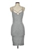 Popular Basics Solid Gray Cocktail Dress Size L - photo 1