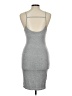 Popular Basics Solid Gray Cocktail Dress Size L - photo 2