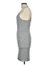 Popular Basics Solid Gray Cocktail Dress Size L - photo 5
