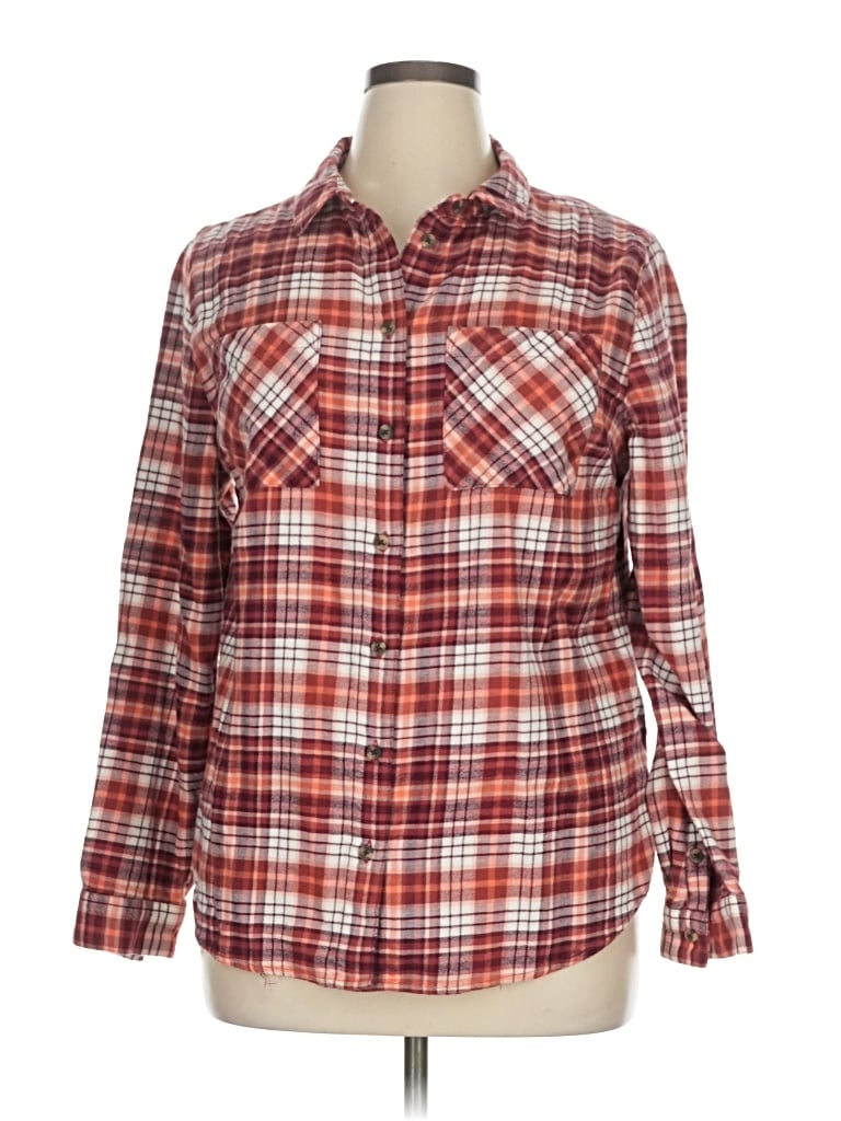 Pre-owned Dip Long Sleeve Button Down Shirt In Red