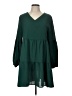 Assorted Brands 100% Dacron Solid Green Casual Dress Size L - photo 1