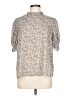 Shein 100% Polyester Floral Gray 3/4 Sleeve Blouse Size 12 - photo 1