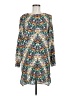 WAYF 100% Rayon Print Silver Casual Dress Size M - photo 1