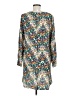 WAYF 100% Rayon Print Silver Casual Dress Size M - photo 2