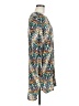 WAYF 100% Rayon Print Silver Casual Dress Size M - photo 4