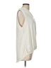 Left Coast by Dolan 100% Polyester Ivory Sleeveless Blouse Size L - photo 4