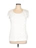 AB Studio Ivory Short Sleeve Top Size XL - photo 1