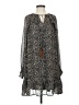 &merci 100% Polyester Animal Print Brown Casual Dress Size S - photo 1