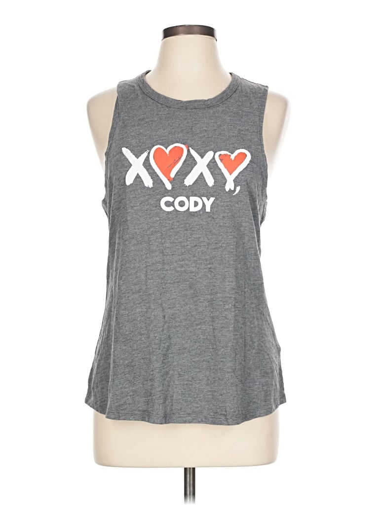 Pre-owned Peloton Sleeveless T-shirt In Gray