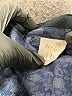 Unbranded Solid Chevron-herringbone Blue Casual Pants Size 36 waist - photo 4