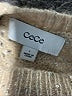 CeCe Metallic Tan Pullover Sweater Size L - photo 7