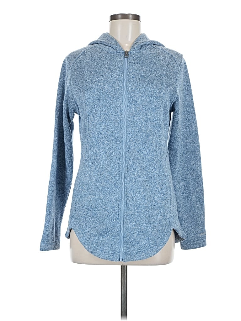 Pre-owned Eddie Bauer Zip Up Hoodie In Blue