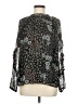 Ann Taylor LOFT 100% Polyester Floral Black 3/4 Sleeve Blouse Size M - photo 1