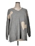 Laurie Felt Hearts Gray Pullover Sweater Size 1X - photo 1