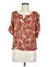 AGB Orange Short Sleeve Blouse Size M - photo 1