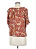 AGB Orange Short Sleeve Blouse Size M - photo 2