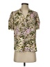 Go By Go Silk Floral Pink Short Sleeve Blouse Size XS - photo 1