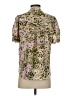 Go By Go Silk Floral Pink Short Sleeve Blouse Size XS - photo 2