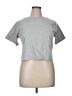 Unbranded 100% Polyester Metallic Silver Short Sleeve T-Shirt Size XL - photo 1
