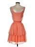 Express 100% Polyester Solid Orange Cocktail Dress Size XXS - photo 2