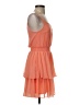 Express 100% Polyester Solid Orange Cocktail Dress Size XXS - photo 4