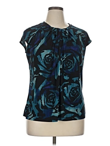 Worthington Short Sleeve Blouse (view 1)