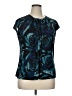 Worthington Teal Short Sleeve Blouse Size XL - photo 1