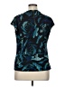 Worthington Teal Short Sleeve Blouse Size XL - photo 2