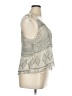 Converse One Star 100% Polyester Silver Gray Sleeveless Blouse Size XL - photo 4